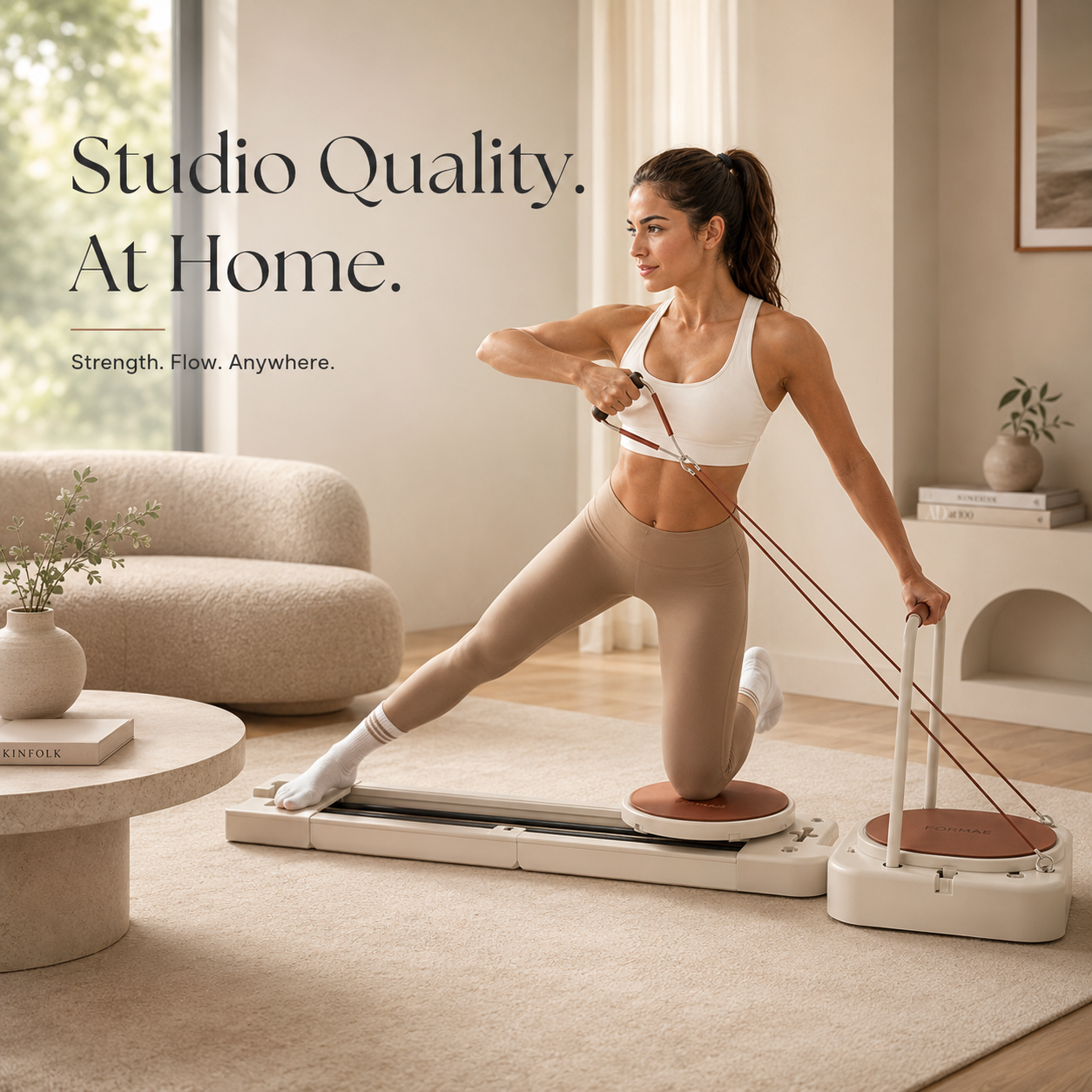 FORMAE PF1™ Foldable Pilates Reformer — Full-Body Home Studio